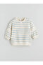 Striped Boys' Baby Sweatshirt and Velvet Pants - 2