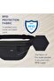 2.4L Waist Bag for Men Women with Adjustable Strap (Black) - 5