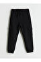 Lcw Kids Black Elastic Waist Boy's Jogger Sweatpants
