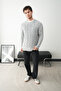 Acid Washed Oversize Knitted Men's Sweater - 3