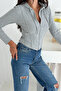 Women's Zippered Bodysuit – Minimal & Urban Style - 3