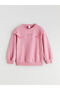 Crew Neck Girl's Sweatshirt and Sweatpants - 2