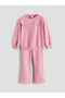 Crew Neck Girl's Sweatshirt and Sweatpants