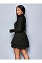 Women's Long Sleeve Turtleneck Mini Ruffle Sandy Dress - 5