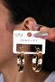 Gold Color Hoop Women Earrings