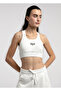 Essentials White Cotton Women's Sports Bra - 2