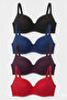 Women's Underwire, Non-Padded, Unwired Daily 4-Pack Bra Set