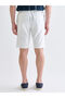 Nevavm Standard Fit Linen-Look Men's Shorts with a Difference - 4