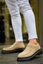 Ch2404 Castle Men's Casual Lace-Up Suede Classic Shoes Sst - Beige