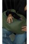 Knitted Patterned Khaki Color Large Size Casual Daily Use Shoulder Bag - 4