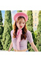 Winter Felt Designer Painter Hat with Ribbon Tie - 2