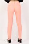 Women Cigarette Fit Solid Chino Pants, Coral - 3