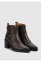 Brown Leather Women's Boots - 2