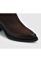 Brown Leather Women's Boots - 5