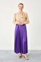K.Mor Pleated Satin Skirt - 3
