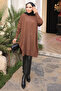 Brown Cold Yarn Mercerized Knitwear Sweater