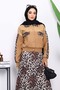 Biscuit Leopard Print Jacket Skirt Set - 3