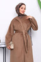 Biscuit Belted Cashmere Coat - 3