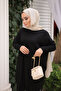 Black Cold Yarn Mercerized Knitwear Sweater - 3