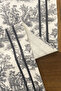 40X140 cm French Country Pattern Runner Stain Resistant Printed Thai Feather Fabric Tablecloth Decorative - 4