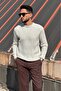 Men'S, Old Money Culture, Hair Braid, Wool Blend, Crew Neck Sweater Pltk10 - 3