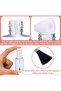10 Pcs Refillable Empty Nail Polish Bottles with Brush Mixing Marble Conservation Insert and - 4