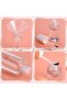 10 Pcs Refillable Empty Nail Polish Bottles with Brush Mixing Marble Conservation Insert and - 5