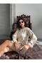 Women's Perforated Patterned Buttoned Blouse - 2