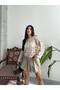 Women's Perforated Patterned Buttoned Blouse - 5