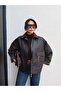 Velvet Collar Pocket Detail Jacket - 4