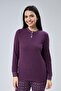 Mooncover Women's Winter Pajama Set - Purple - 3