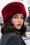 Women's Winter Vegan Fur Plush Kalpak Hat - 7