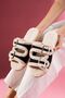 Damy Black Buckle Double Strap Plush Detailed Women's House Slippers - 2