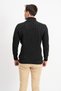 Turtleneck Men's Knitwear Sweater with Vertical Stripe Detail - 5