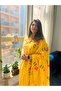 Sunshine Yellow Floral Embroidered Anarkali Kurta Set - 5
