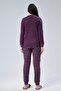Mooncover Women's Winter Pajama Set - Purple - 5