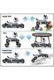 Remote Controlled 8-Wheel Acrobat Wall-E-Like Toy Robot Dog Car 25 Cm. - 3