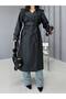 Premium Leather Trench Coat with Epaulettes - 8