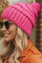 Women's Winter Pompom Thick Knitted Beanie - 2