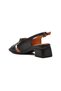 Women's Summer Heeled 100% Leather Sandals Black 2311510Y - 5
