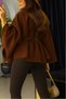 Prilika Women's Brown Cashmere Poncho with Belt Detail |   A Must-Have for Winter Fashion 2025 - 7
