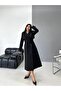 Women's Belted Lined Premium Imported Fabric Cape Coat - 2