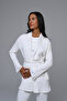 Women's Pajama Set with Short Robe 3-Piece Set - 2