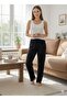 Women's Ribbed Interlock Paddy Bottoms