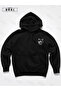 Scary Wolf Printed Oversize Black Hooded Sweatshirt Black Pants Jogger – Comfortable and Stylish Hoodie - 4