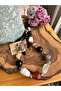Design Natural Stone Bead Necklace (Agate, Moonstone, Sunstone, Aquamarine, Citrine)
