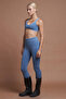 Naia Blue Double Color Seamless Sports Bra - 6