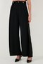 Buttoned Pleat Detail Wide Leg High Waist Wide Leg Pants Pants 68351133 - 2