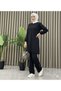 Button Detailed Oversize Casual Comfortable Two-Piece Suit - 4