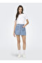 O Neck Block Patterned White Women's T-Shirt Onlariana Life S/S O-Neck Box Top J